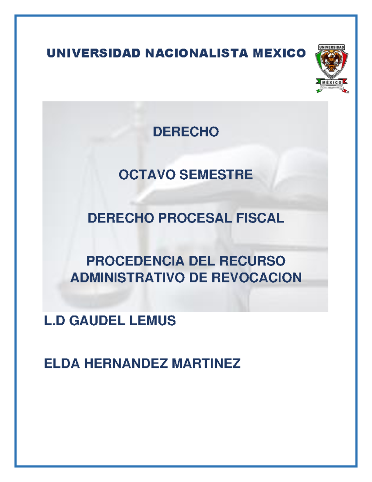 REC Revocasion Resumen derecho penal UNIVERSIDAD NACIONALISTA