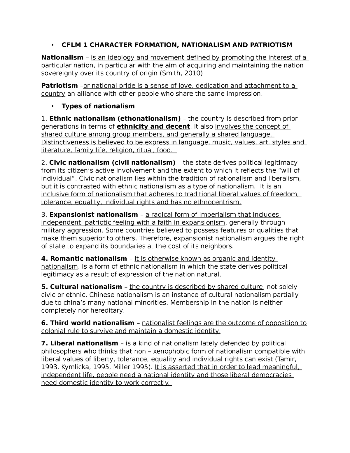 CFLM-1- Character- Formation - • CFLM 1 CHARACTER FORMATION ...