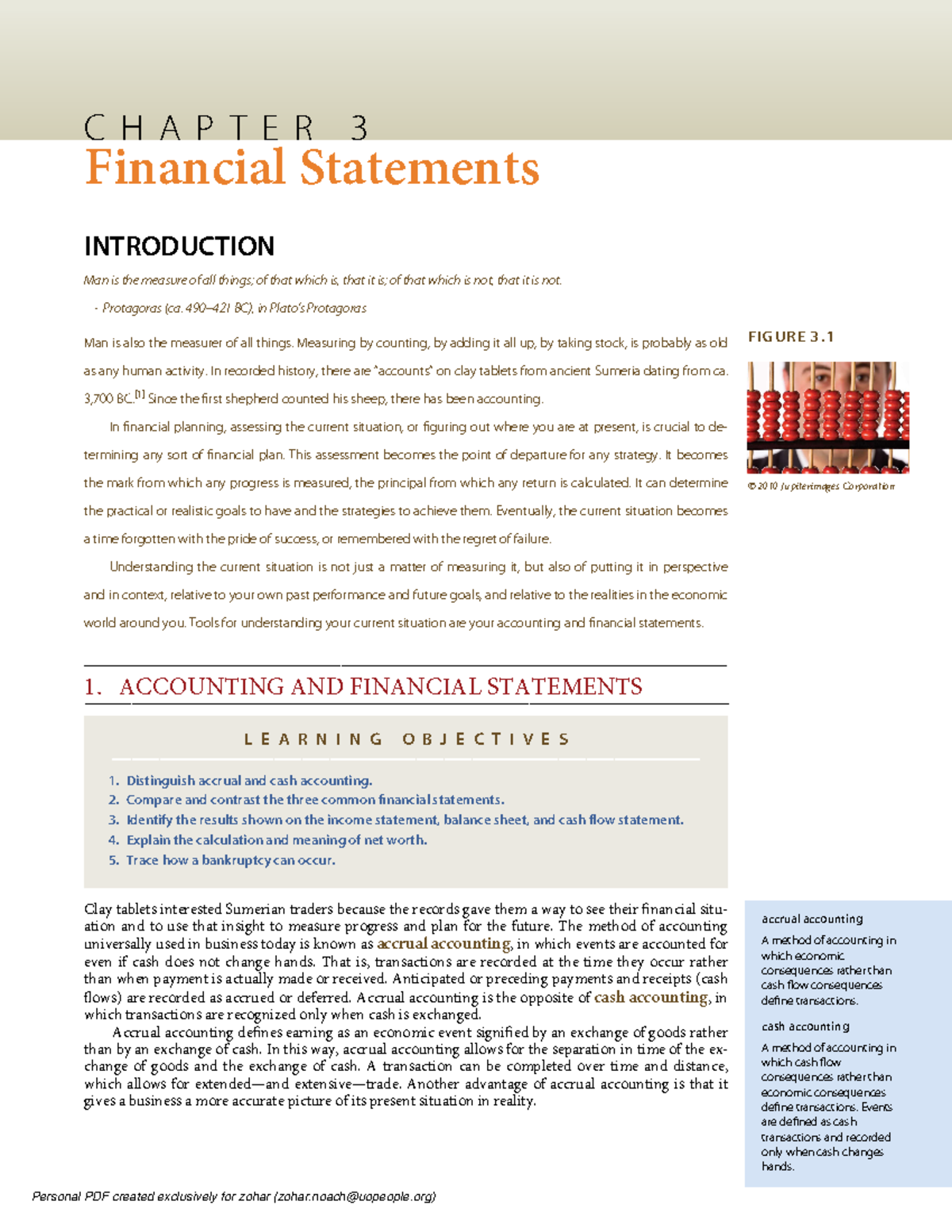 Personal financial planning 3 FIGURE 3. © 2010 Jupiterimages