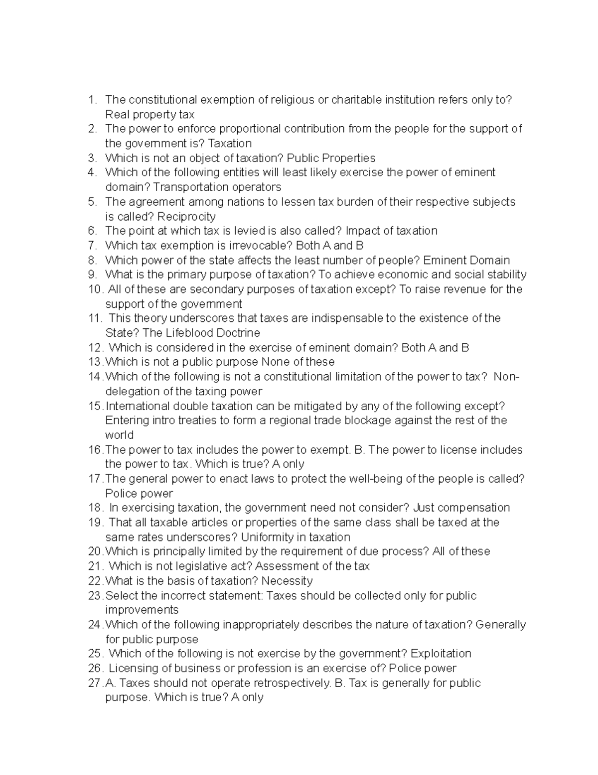 Reviewer Interim 1 The constitutional exemption of religious or