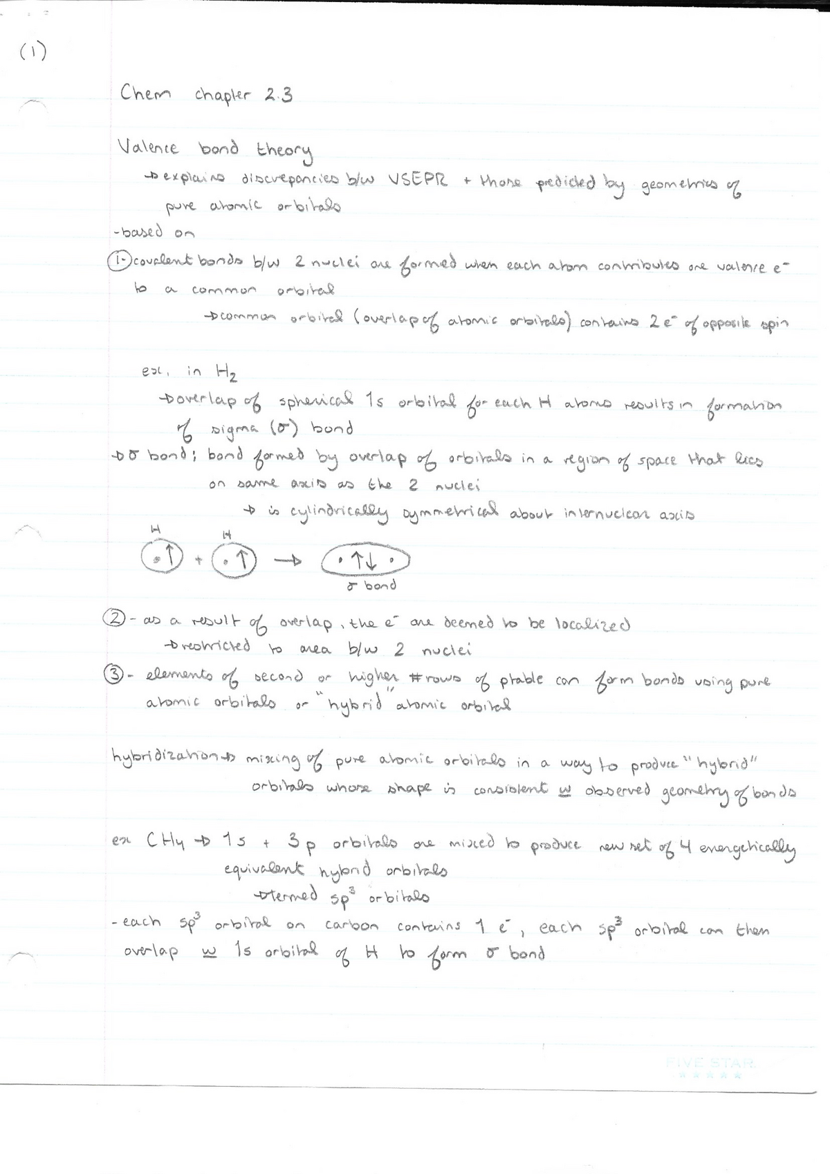 Chapter 2.3 Chemistry Notes - Chemistry 1301A/B - Studocu