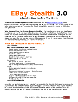 new ebay stealth guide
