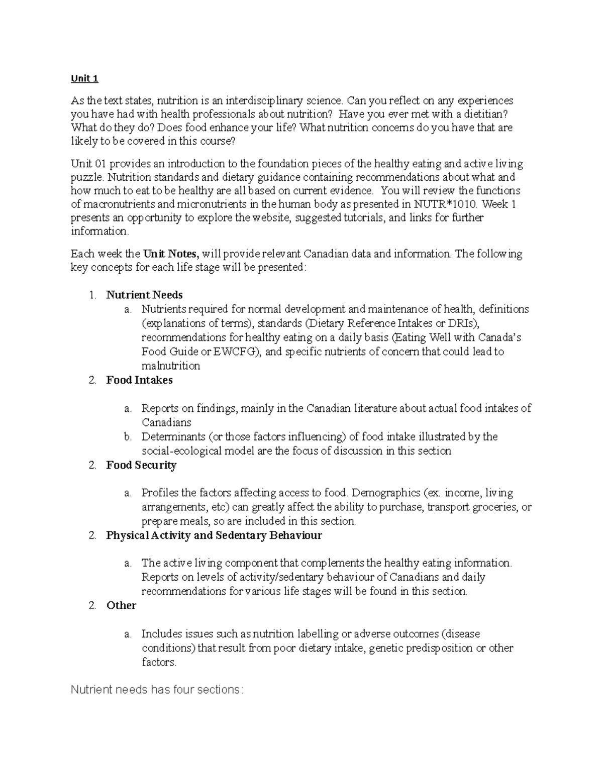 Unit 1 6 Unit 1 6 Unit As The Text States Nutrition Is An Interdisciplinary Studocu Unit 1 6 Unit 1 6 Unit As The Text States Nutrition Is An Interdisciplinary Studocu