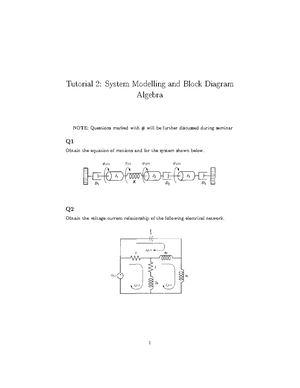 ES2C6 Tutorial 02 - Questions