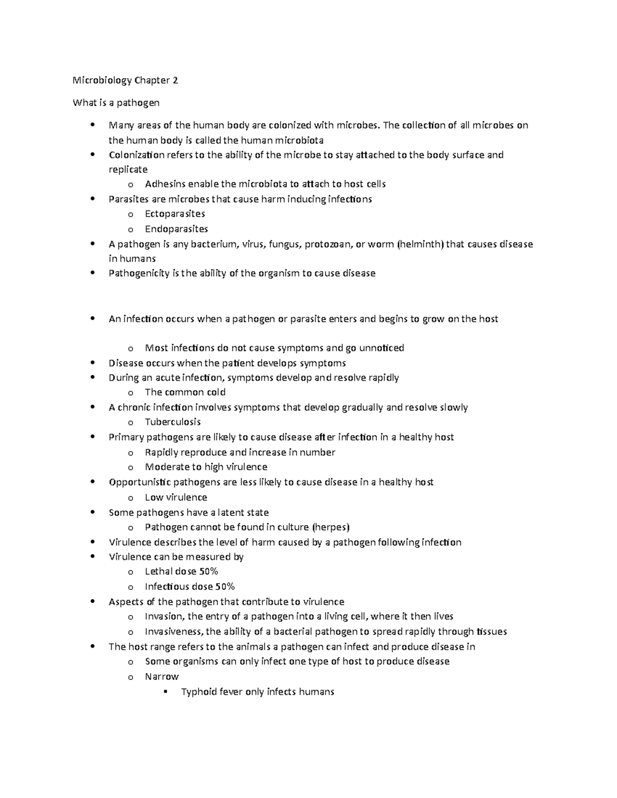 Microbiology Chapter 2 BIOL 250 - Microbiology Chapter 2 What is a ...