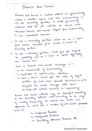 DAA Notes - LECTURE NOTES ON DESIGN AND ANALYSIS OF ALGORITHMS B. TECH ...