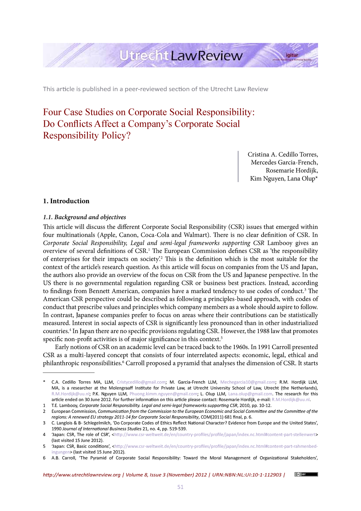 case study of corporate responsibility