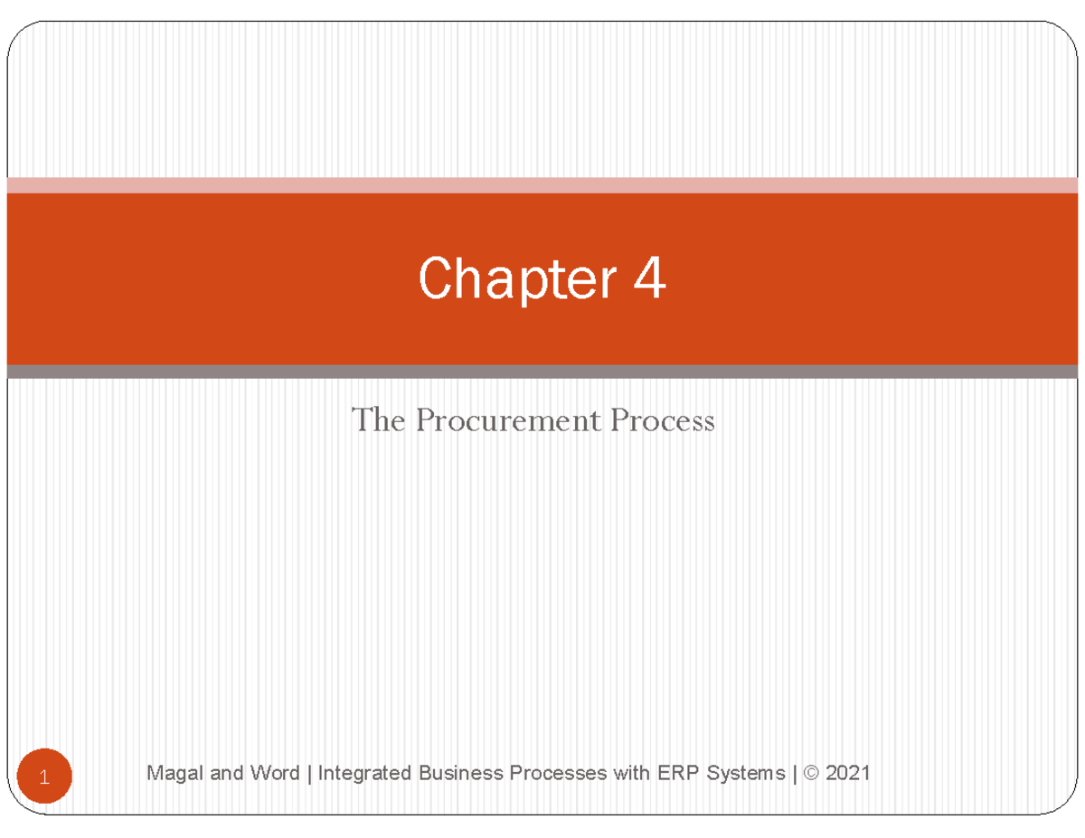 Procurement 1 - Describe the major organizational levels associated ...