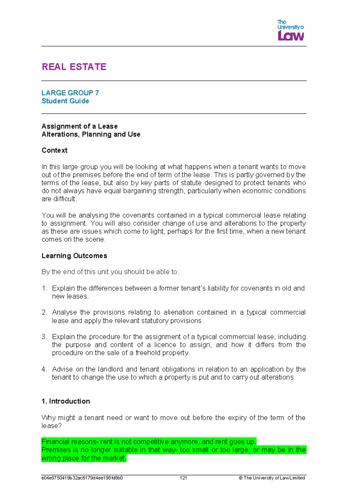 2324 Re Lg07 Ce01 Student Guide - REAL ESTATE LARGE GROUP 7 Student ...