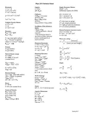 Discussion 7 - Notes - Module 2: Week 7 Work and Kinetic Energy Kinetic ...