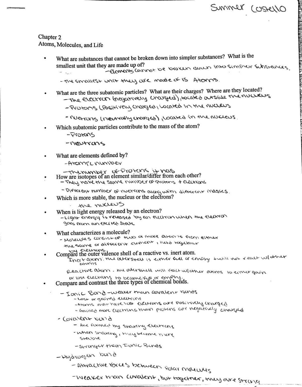 Chapter 2 Bio - These Have The Questions And The Answers For Principles ...