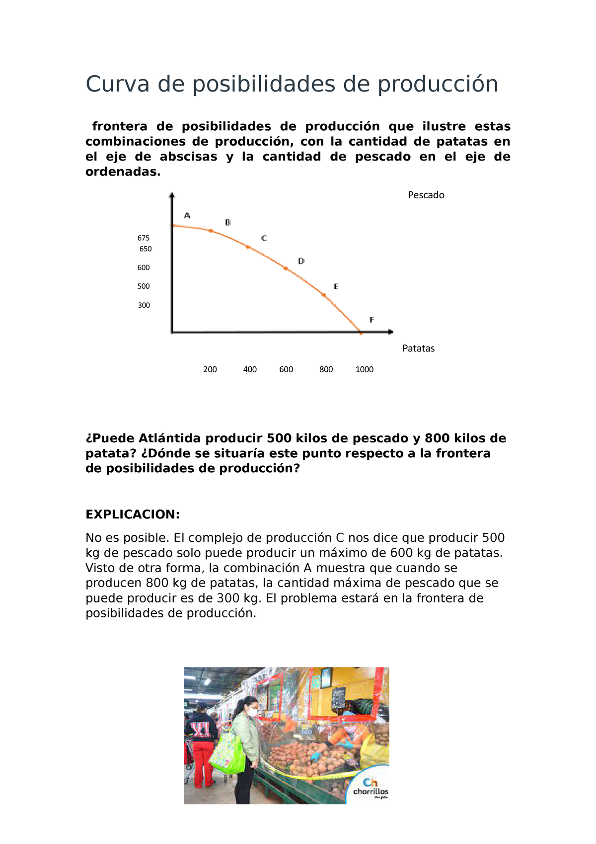 Curva De Posibilidades De Producción - Economía General - UTP - Studocu