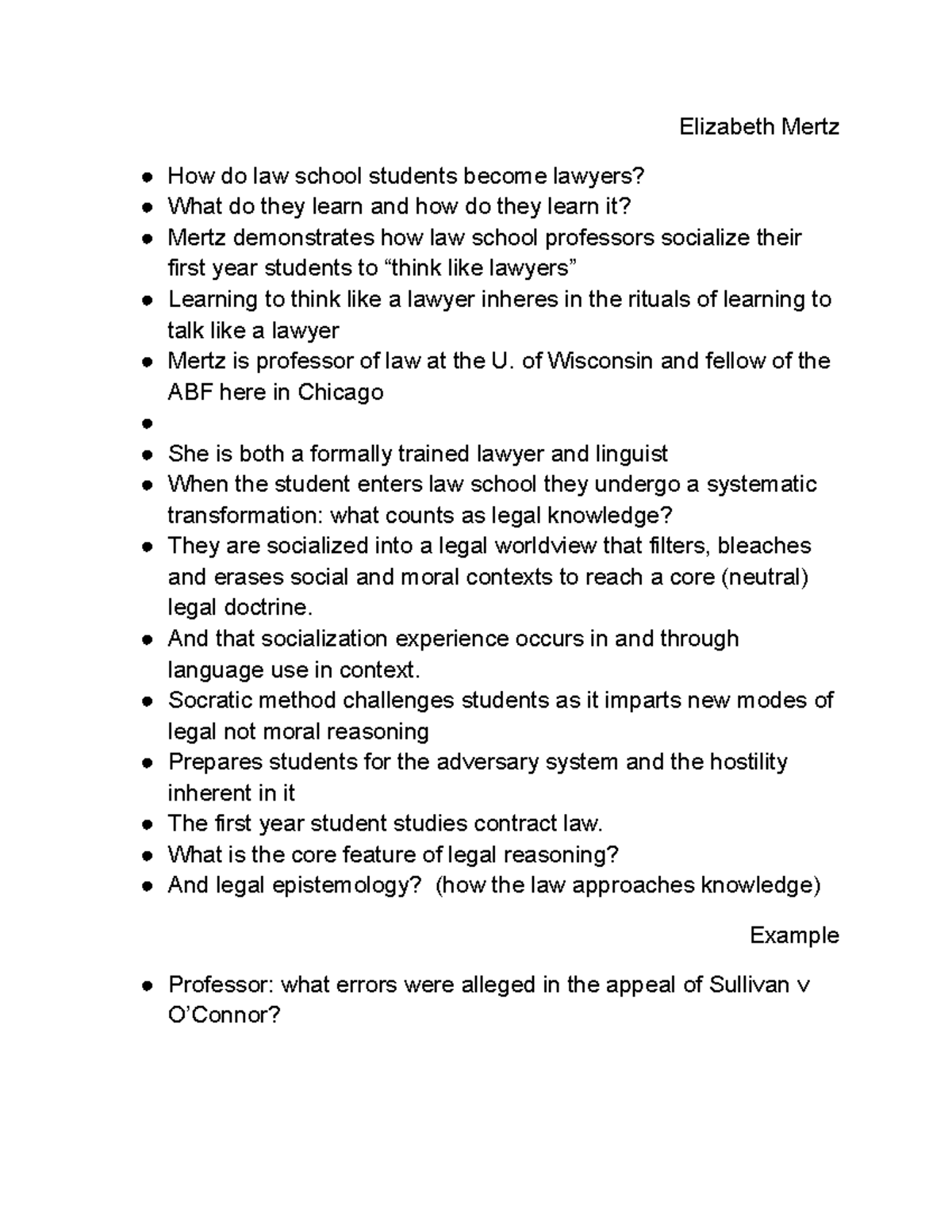 Elizabeth Mertz - Elizabeth Mertz How do law school students become ...