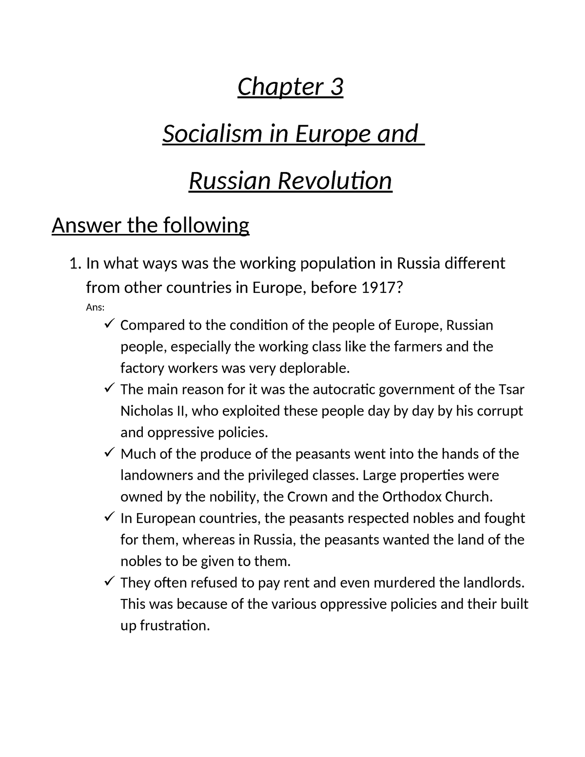 essay on russian revolution
