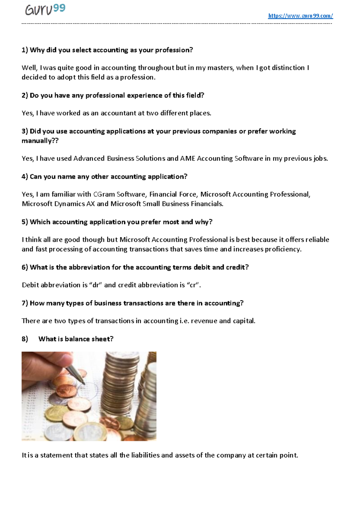 Accounting-interview-questions - Why did you select accounting as your ...