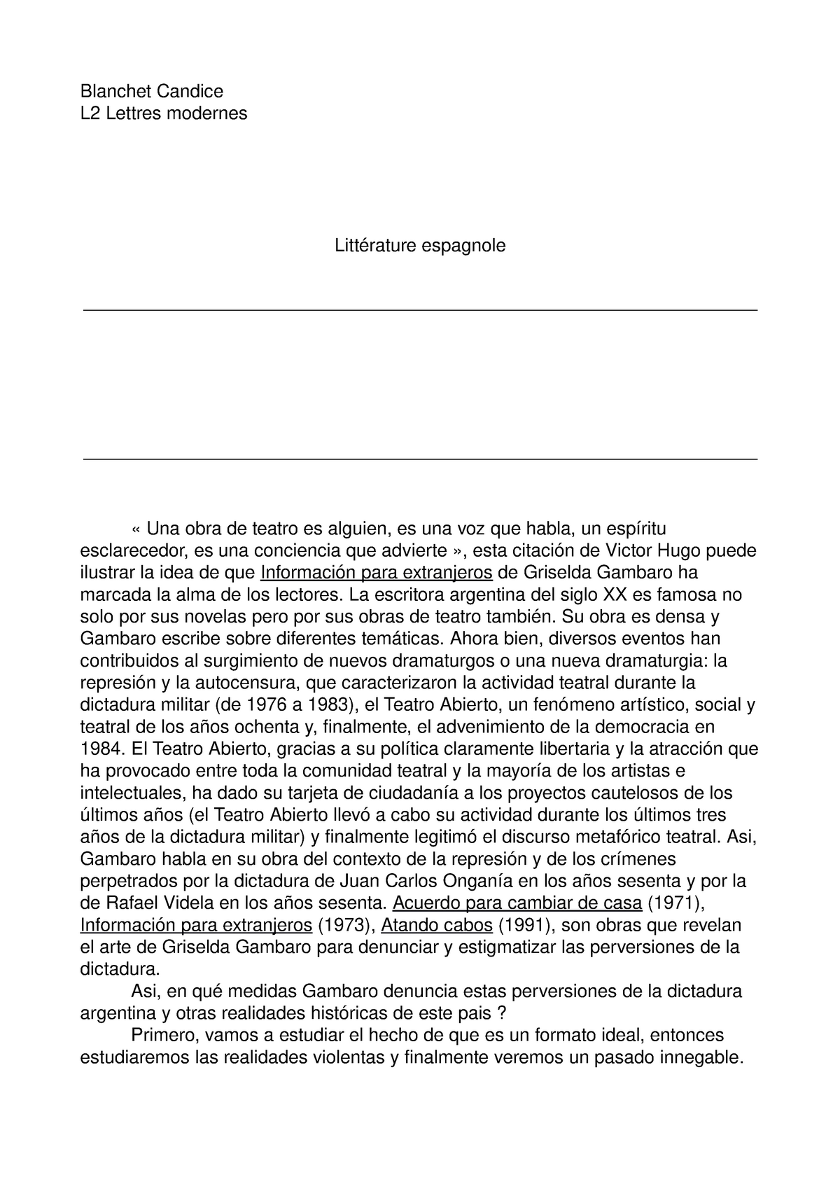 introduction dissertation espagnol