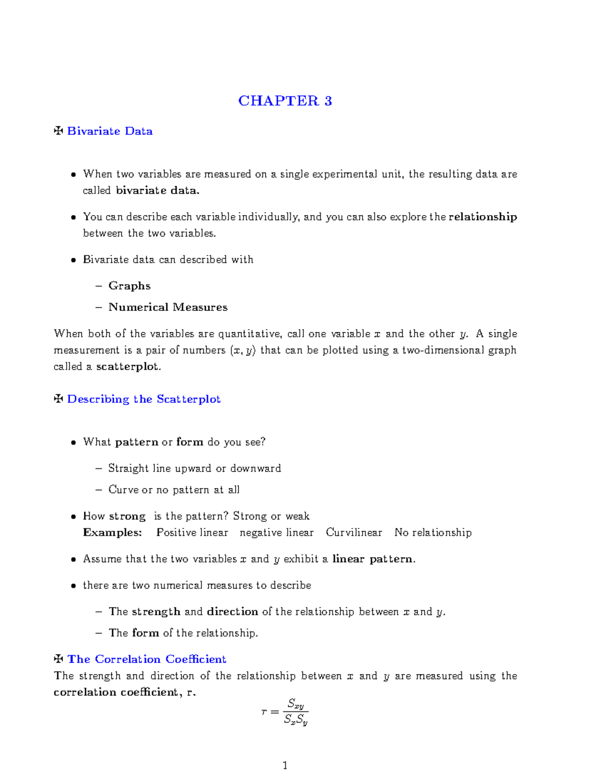 Chapter 3 - Summary Introduction to Probability and Statistics ...