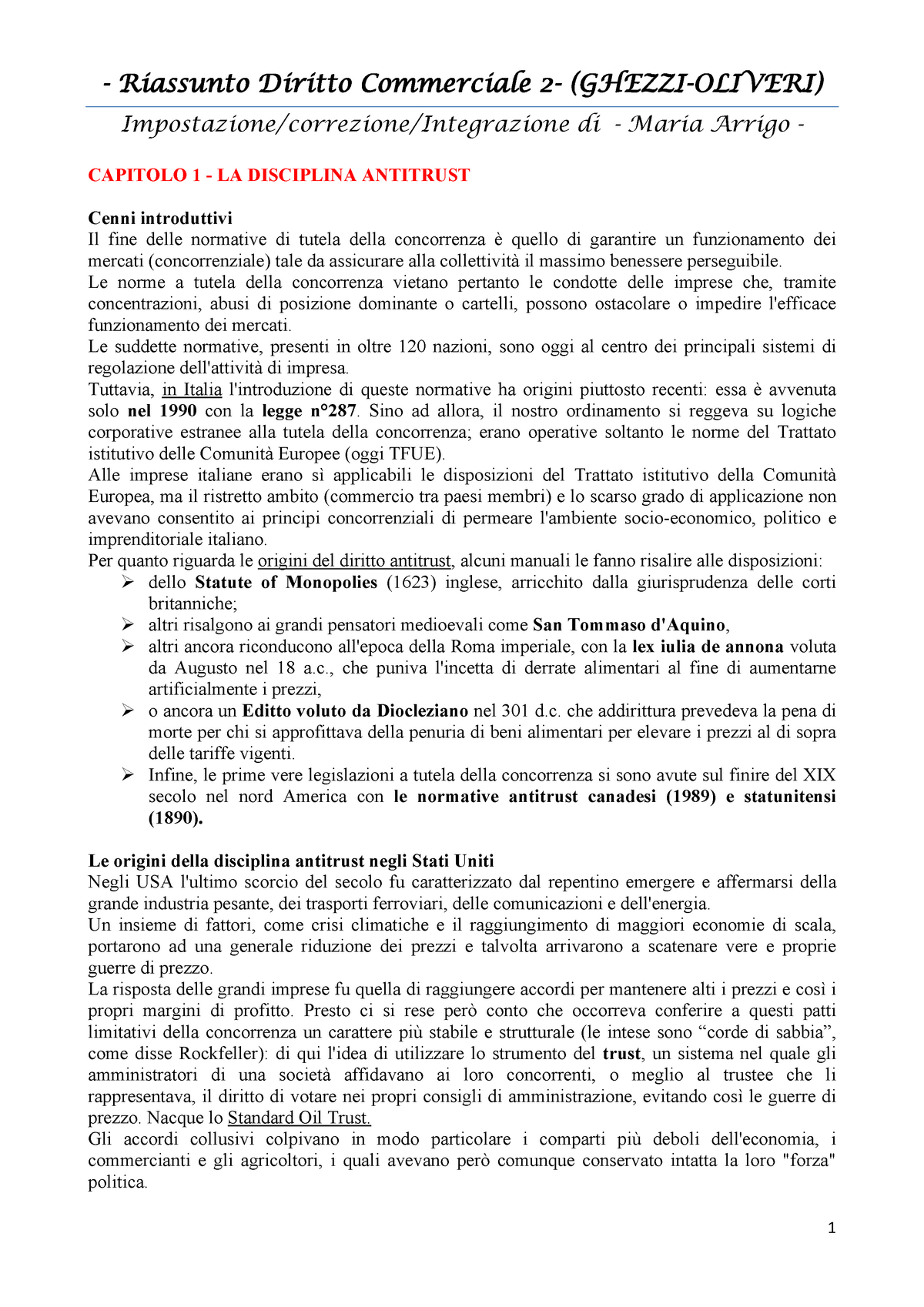 Riassunto esame Diritto commerciale, prof. Ghezzi, libro consigliato Diritto  commerciale, Campobasso, VOL.1