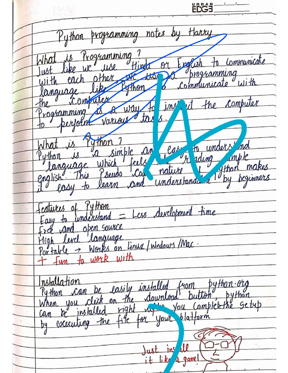 Py cn - python hadn notes - URBAN EDG3 Python programming notes Harry ...