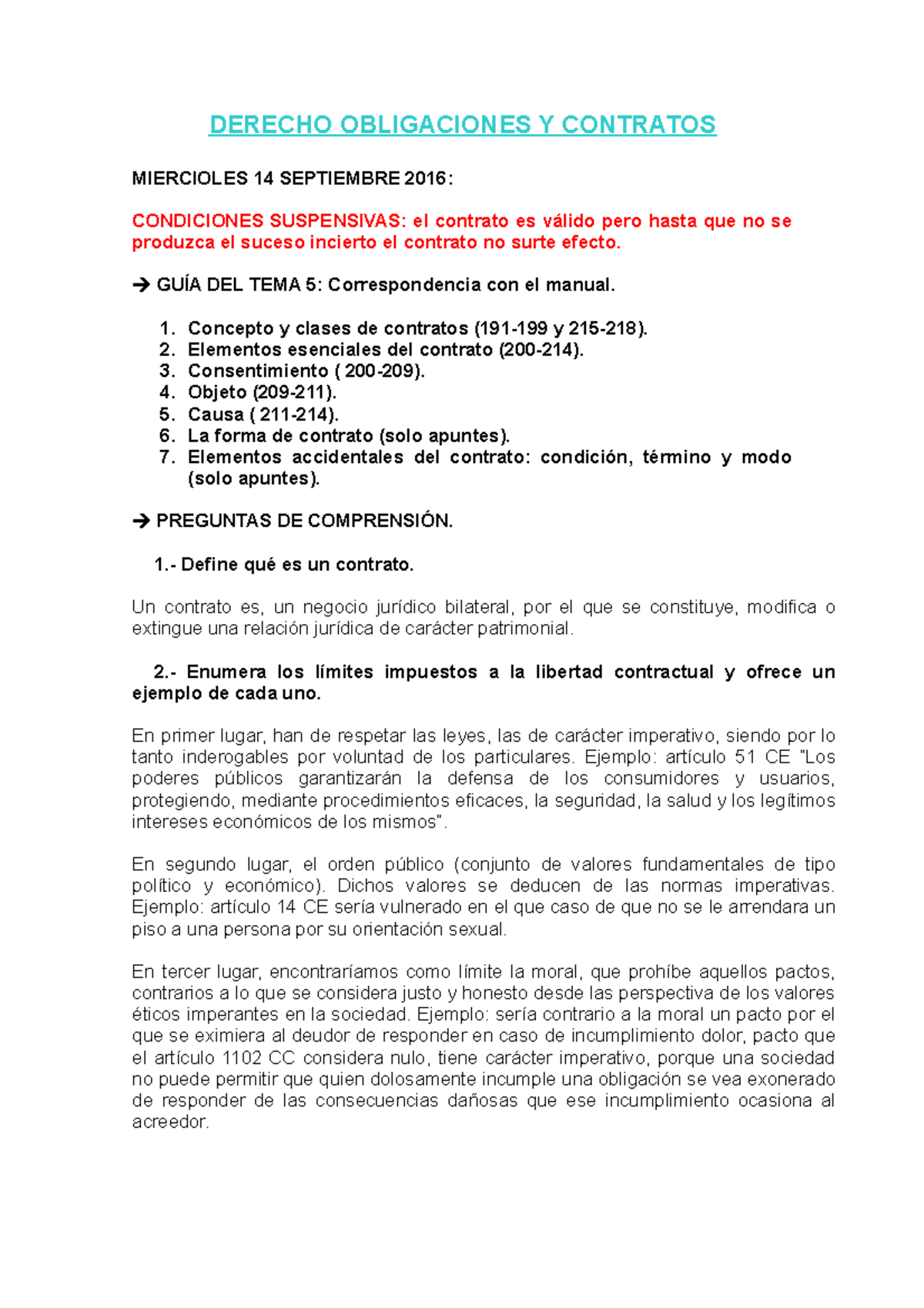 Guia 5 - Guía TEMA 5 Resuelta - DERECHO OBLIGACIONES Y CONTRATOS ...