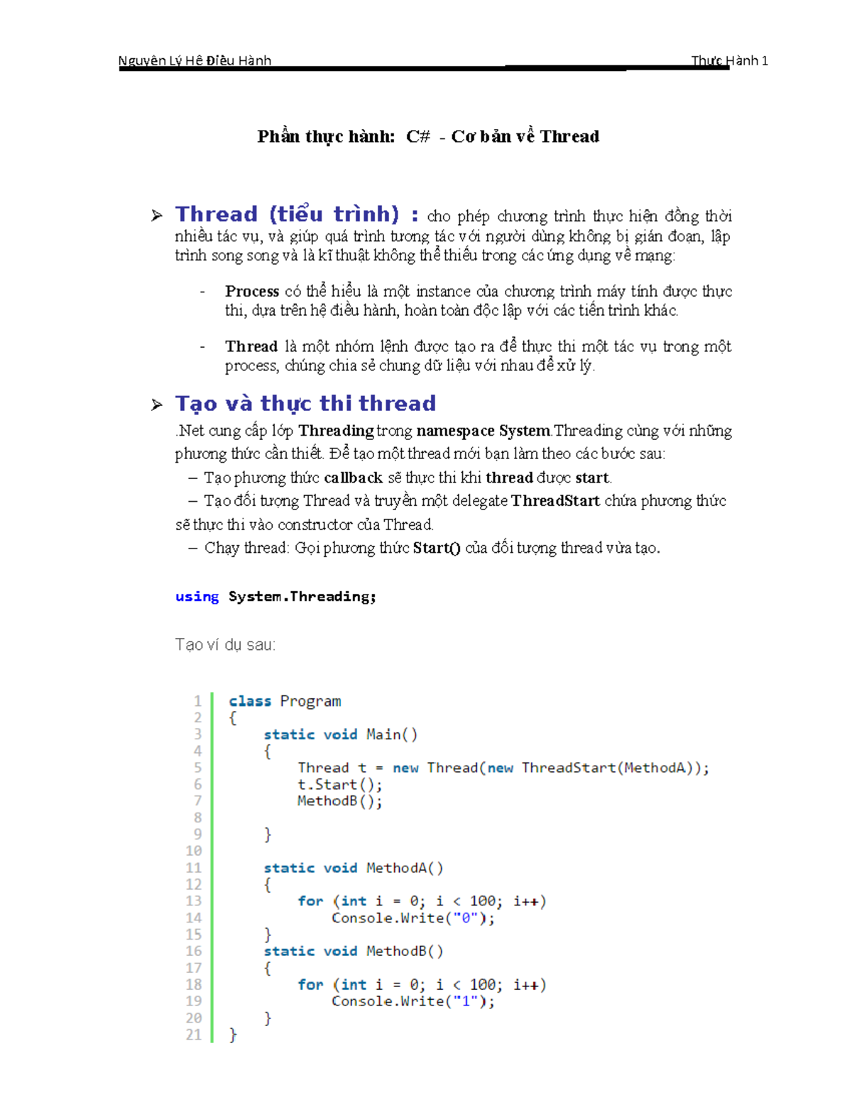 TH Tuan 1 p2(thread process) Phần thực hành C Cơ bản về Thread