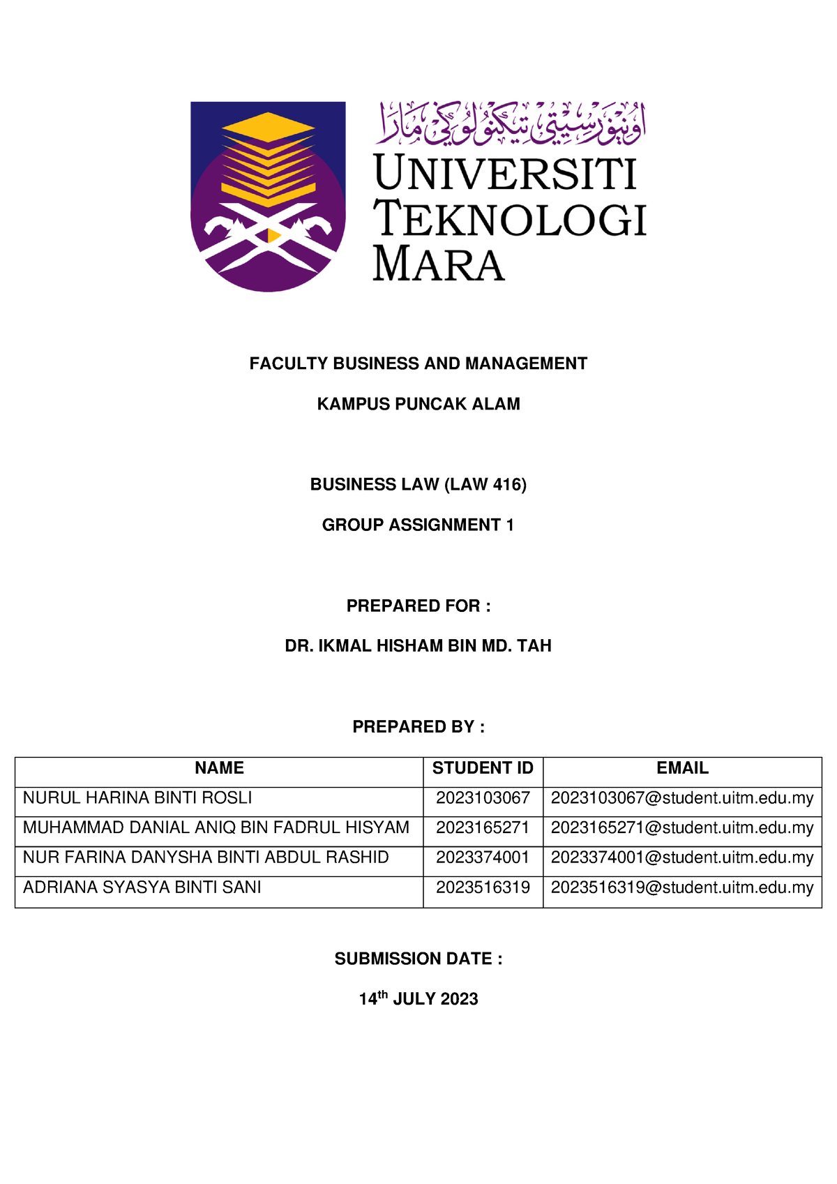 law416 group assignment