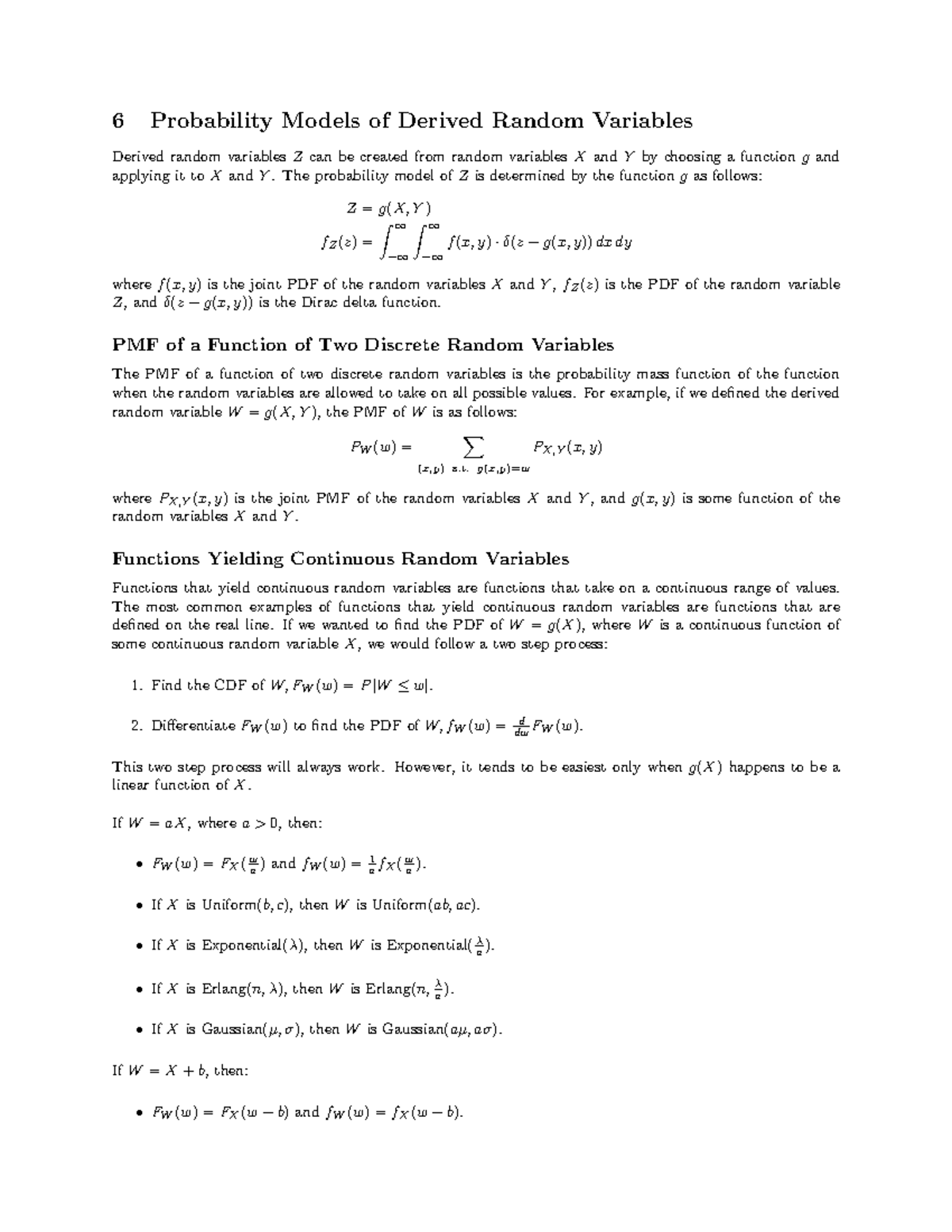 Probability And Signal Analysis, Chapter 6 - 6 Probability Models Of ...