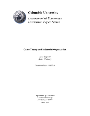 Econ 0102 36 - EXTRA - Columbia University Department of Economics
