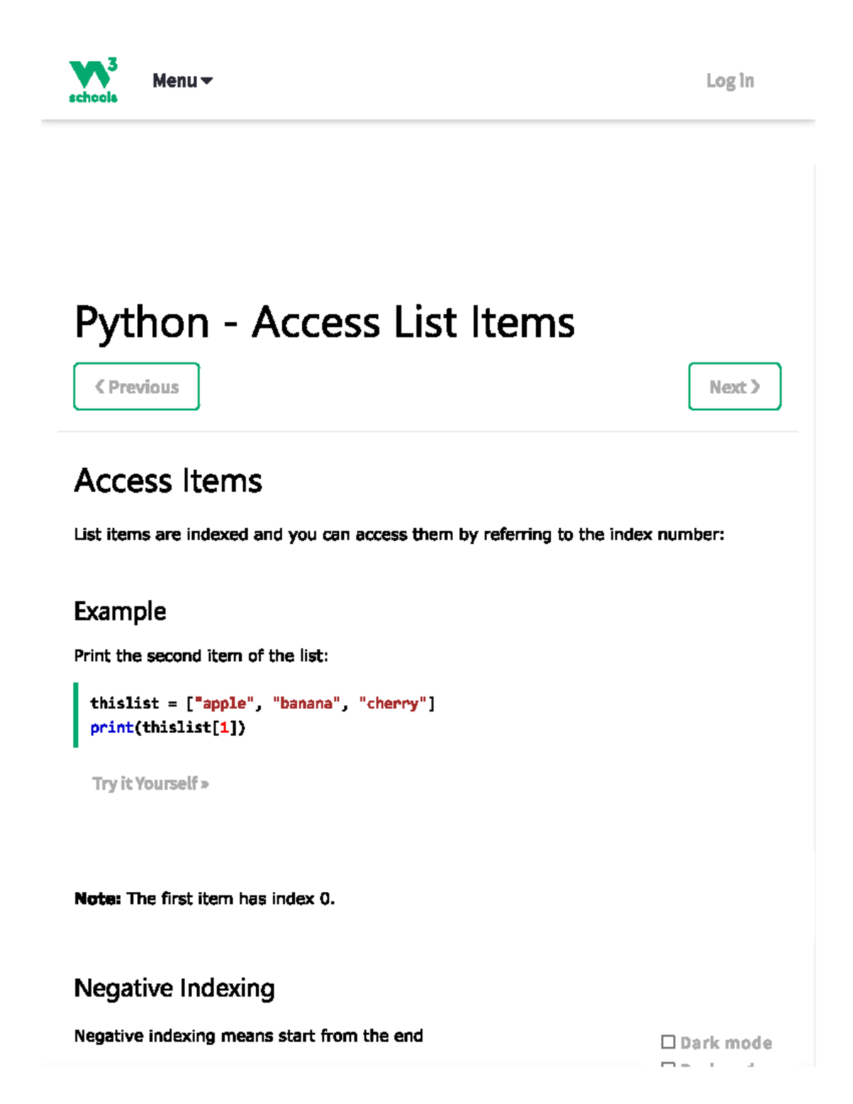 Accessing data in lists - Computer Graphics - Studocu