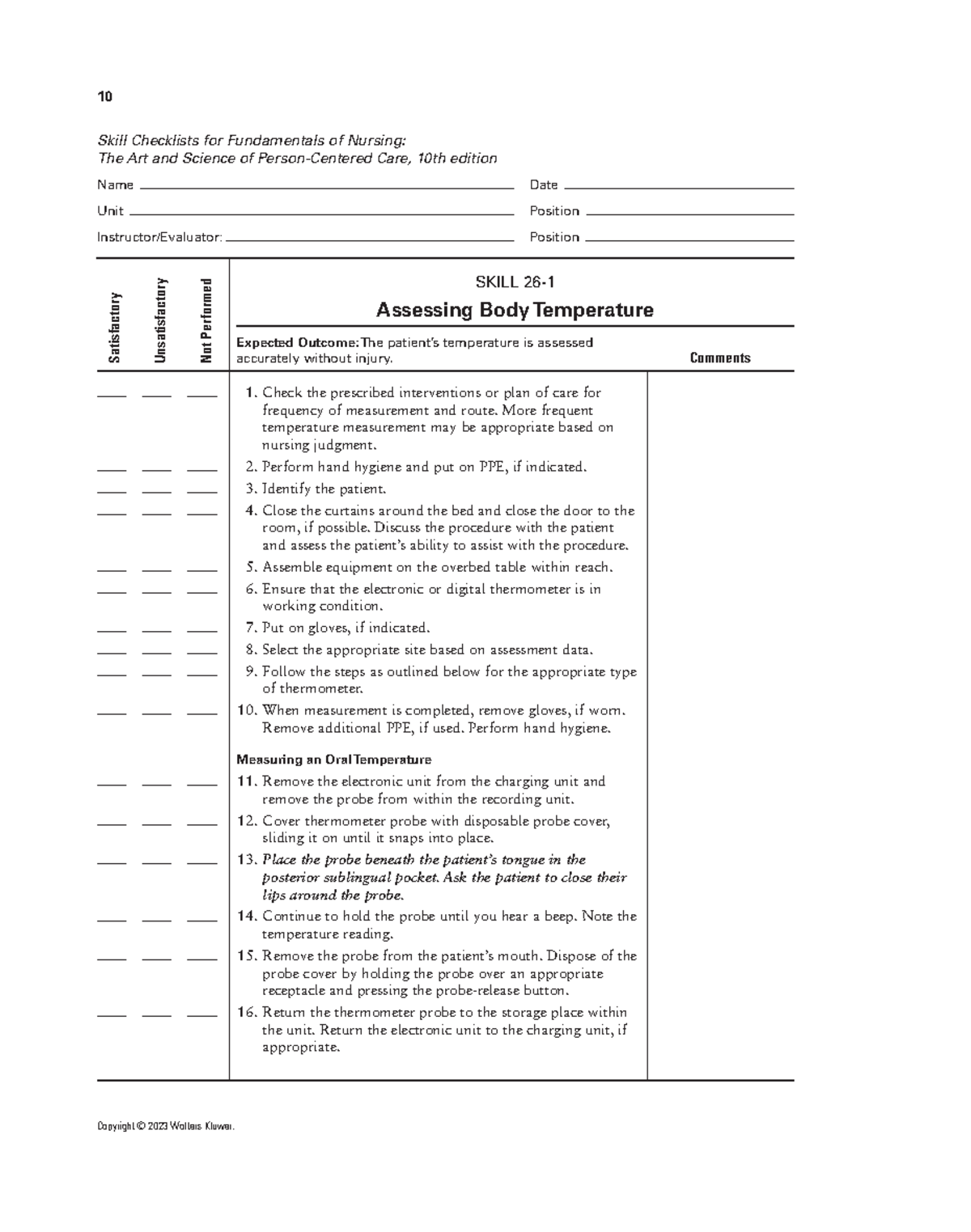 temperature-checklist-skill-checklists-for-fundamentals-of-nursing