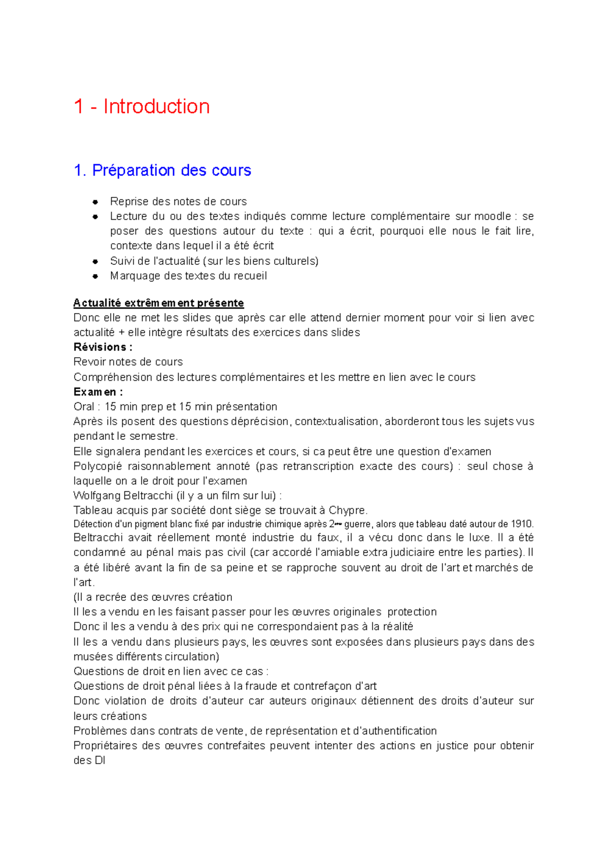 DArt - Cours - Google Docs - 1 - Introduction 1. Préparation des cours ...