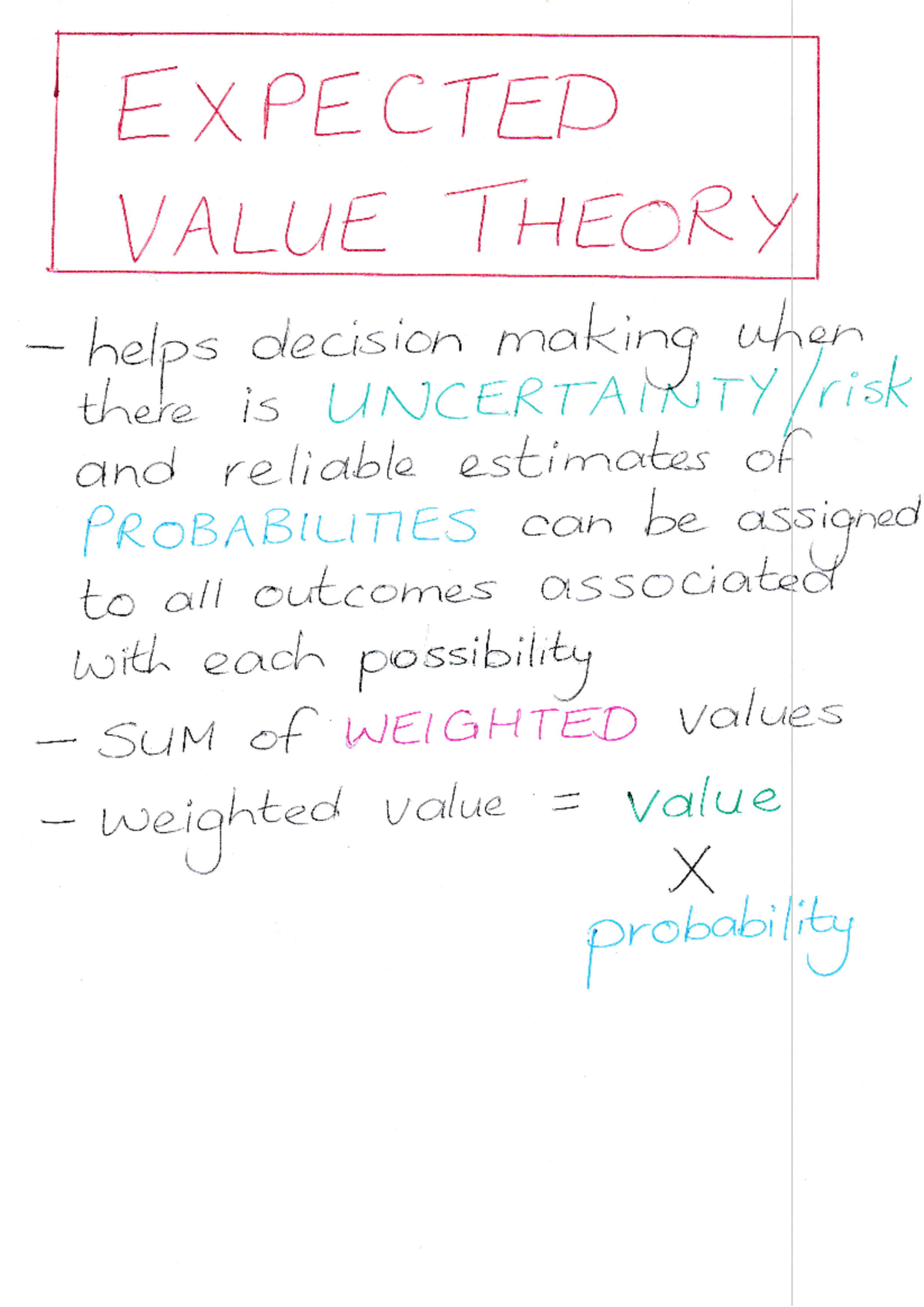 FINM2B LU6 A - exercise and memo - FINM6222 - EXPECTED VALUE THEORY ...