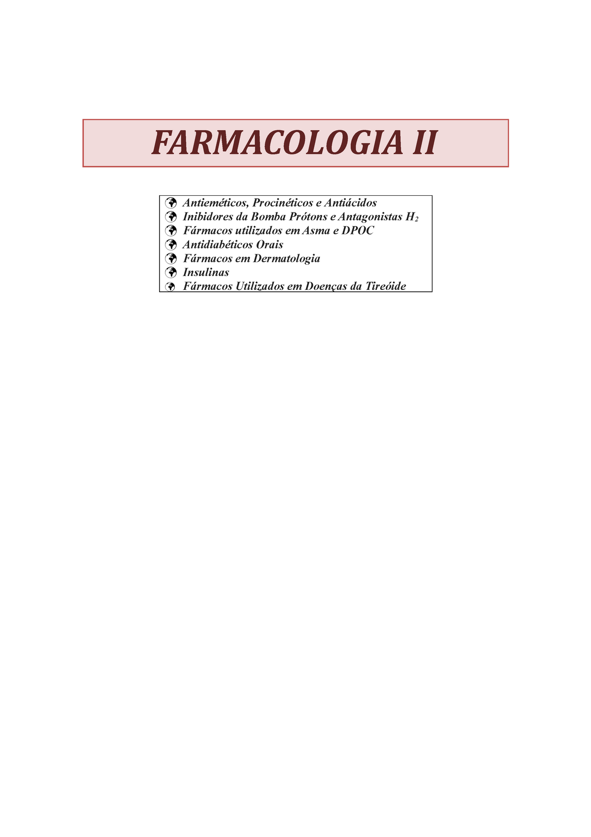 Farmacologia-2 - Farmacologia I