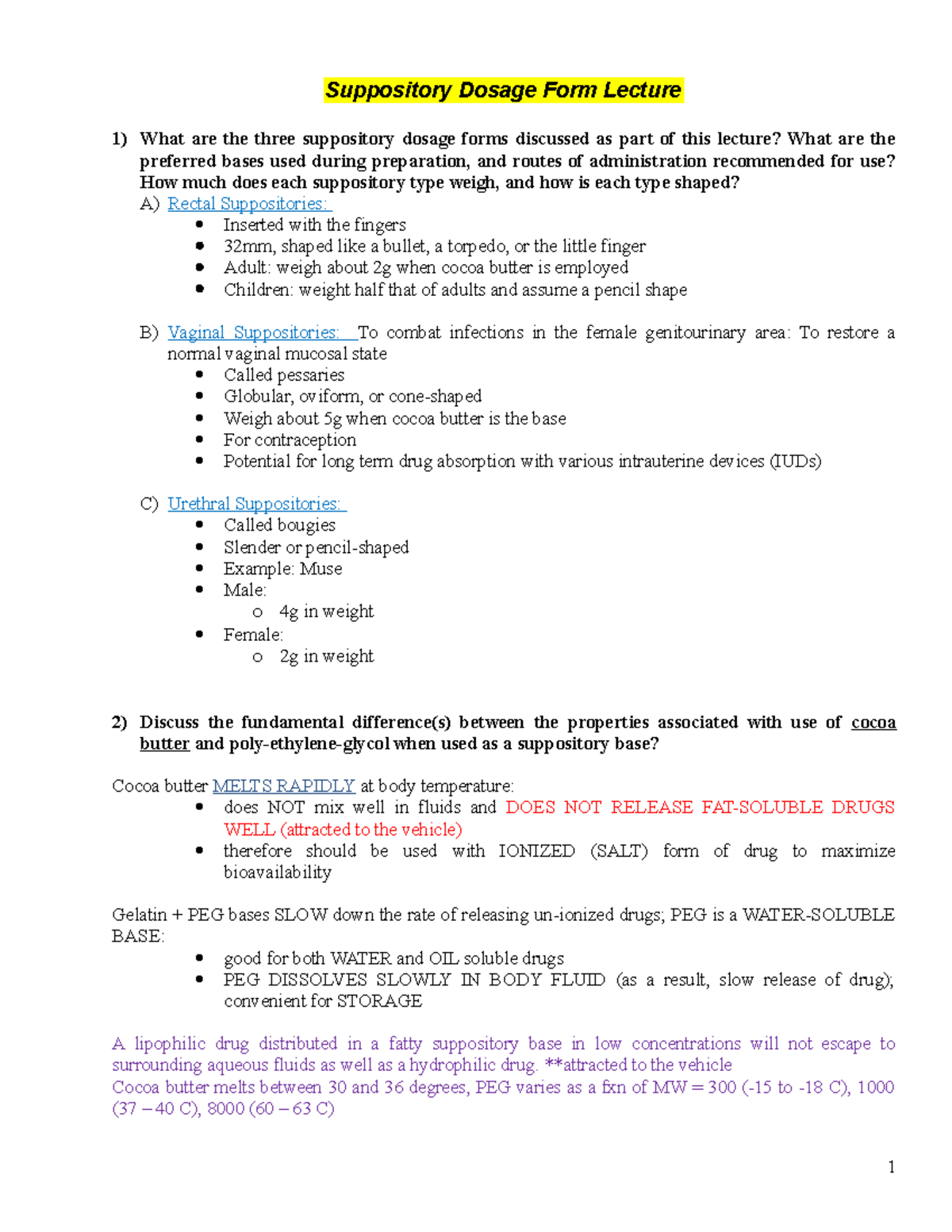 fnal-exam-review-part-ii-2019-suppository-dosage-form-lecture-1