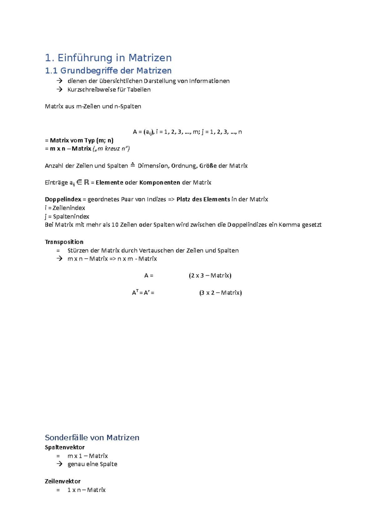 mathematik-grundlagen-ii-1-einf-hrung-in-matrizen-1-grundbegriffe
