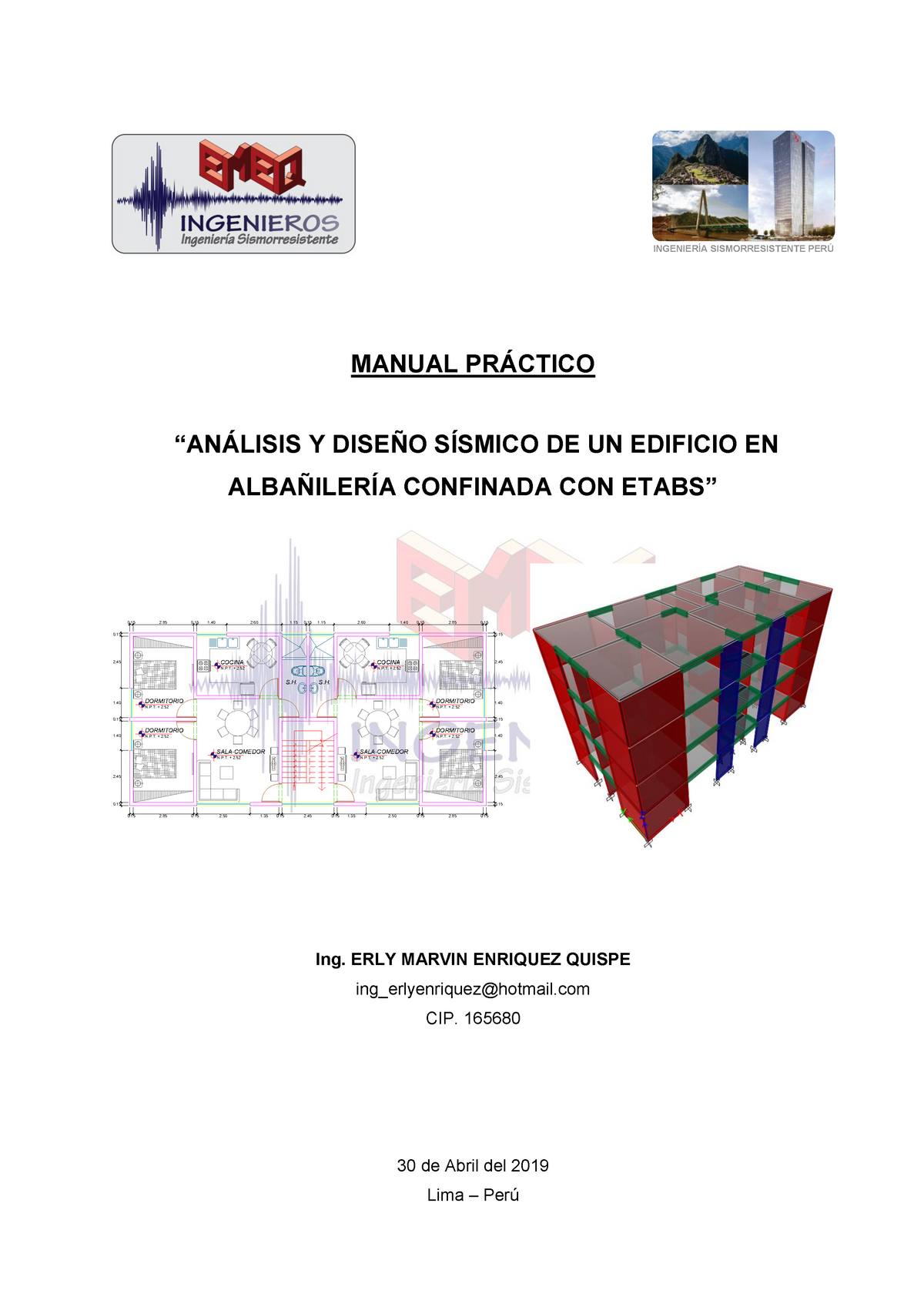 Análisis Y Diseño Sísmico DE UN Edificio EN Albañilería Confinada CON ...