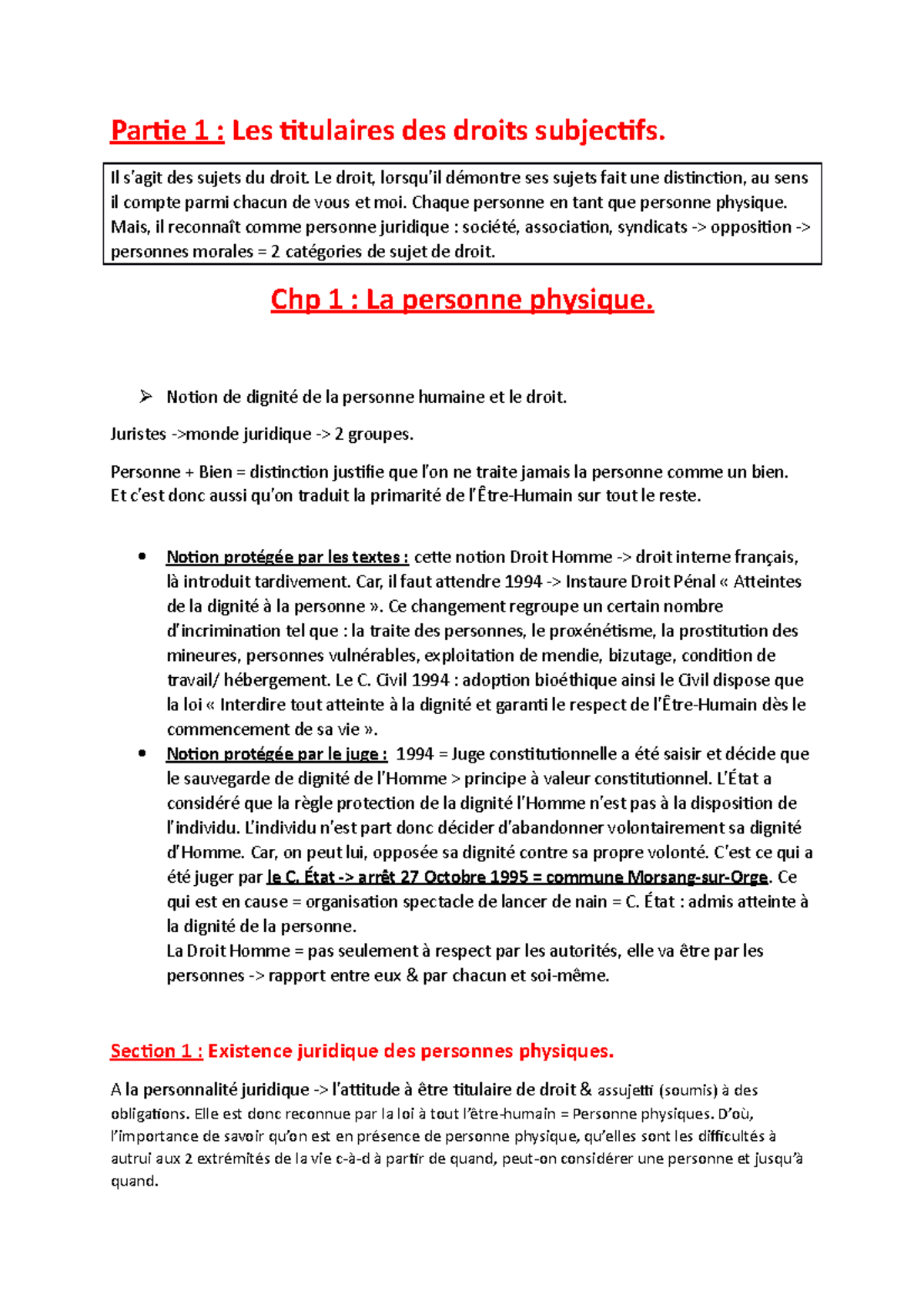 Droit Subjectif Partie Les Titulaires Des Droits Subjectifs Il Sagit Des Sujets Du Droit