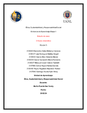 EV3 PE EQ4 - N/A - Universidad Autónoma de nuevo león Probabilidad y ...