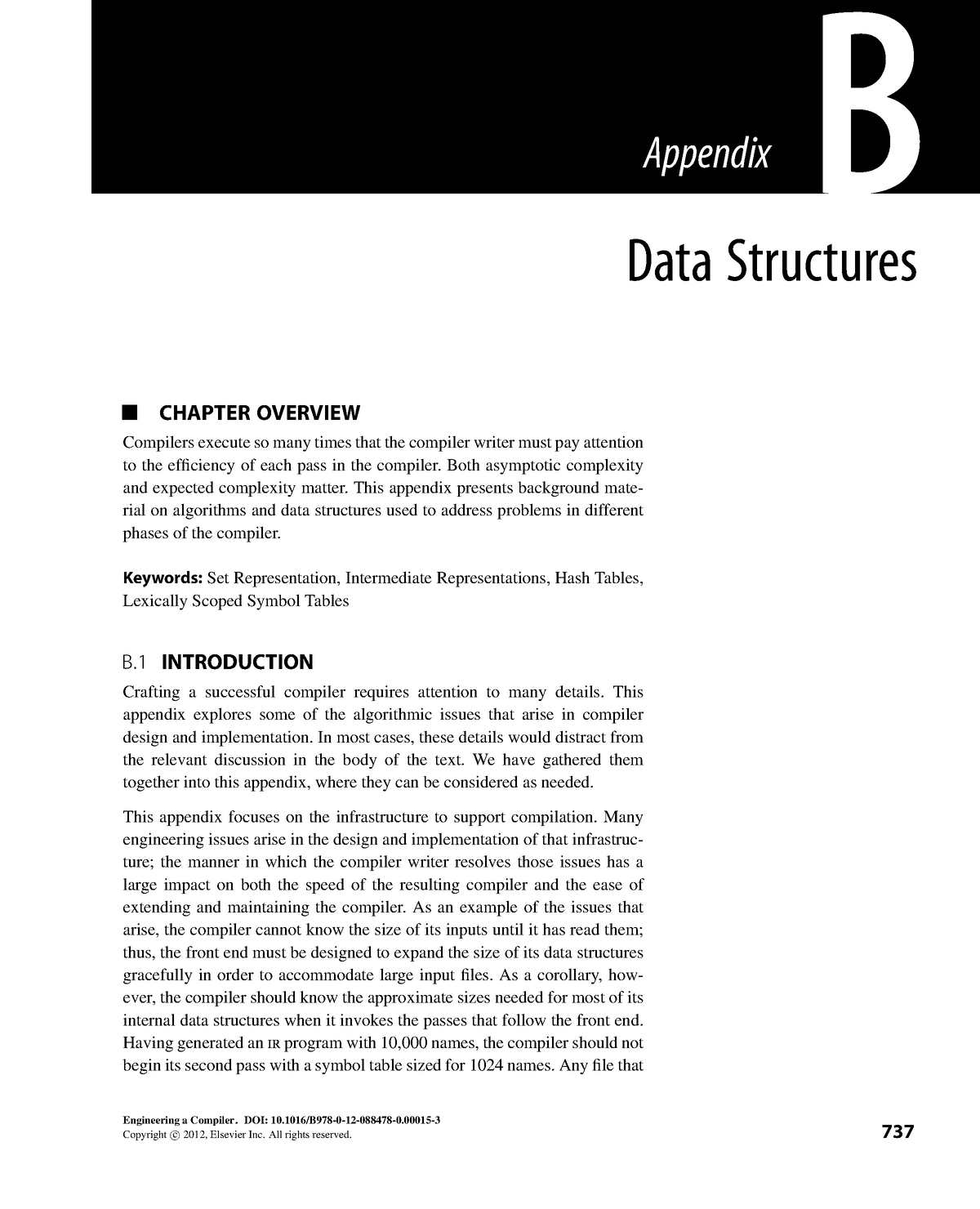 Engineering A Compiler-Appendix B - Appendix B Data Structures CHAPTER ...