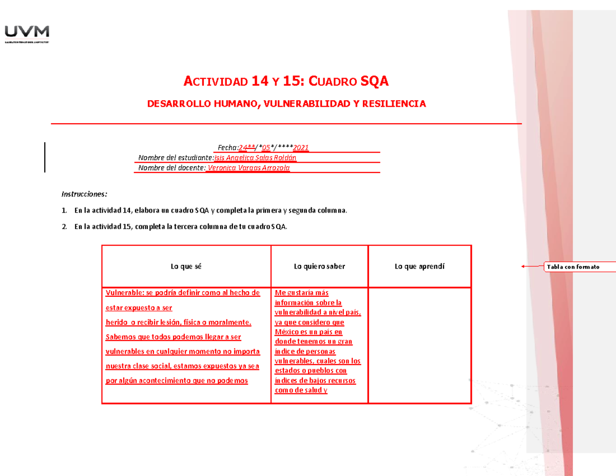 A#14IASR - actividad 14 blackboard - ACTIVIDAD 14 Y 15 : CUADRO SQA ...