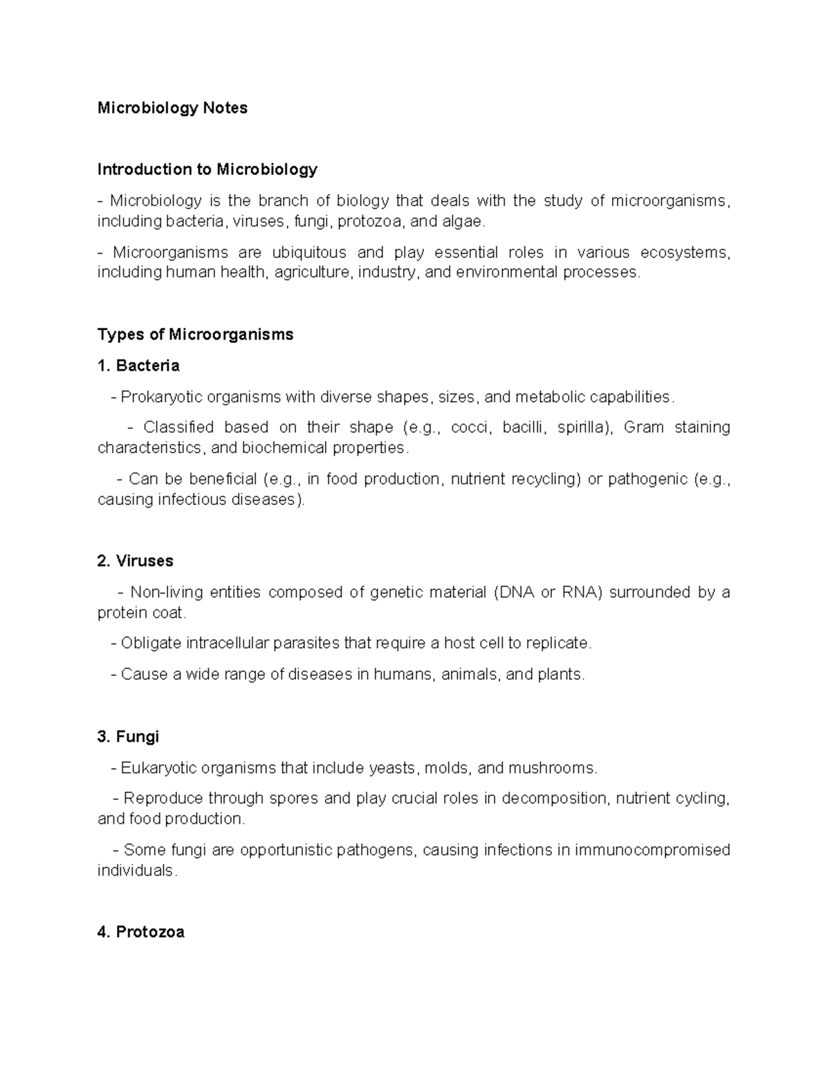 Microbiology notes 2121 - Microbiology Notes Introduction to ...