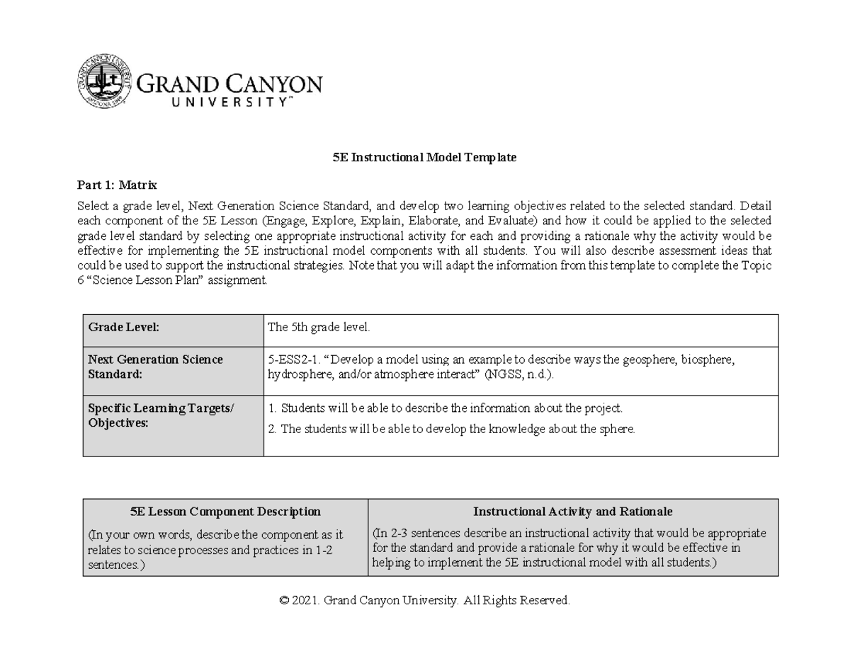 Week 4 ELM-361-RS-5E-Instructional-Model-Template 2 - 5E Instructional ...