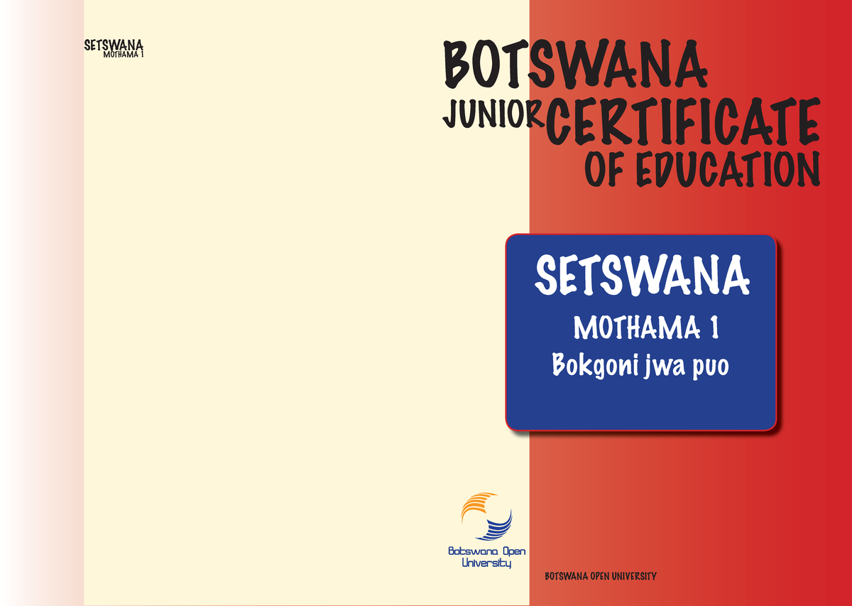 JC mothama 1 Cover - Notes - setswana - SETSWANA MOTHAMA 1 BOTSWANA ...