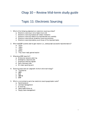 SCM 371 Final Exam Study Guide - SCM 371 Final Exam Study Guide Supply ...