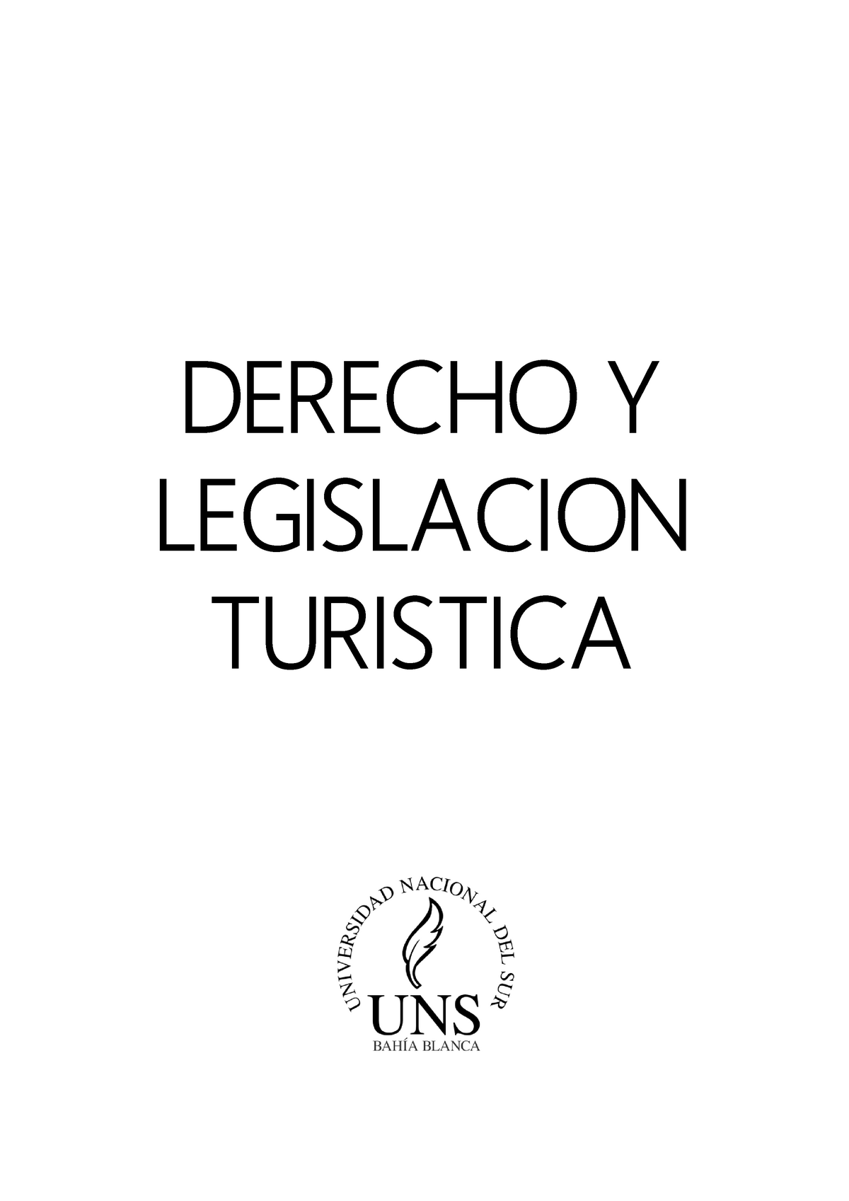 Derecho Y Legislacion Turistica - DERECHO Y LEGISLACION TURISTICA ...