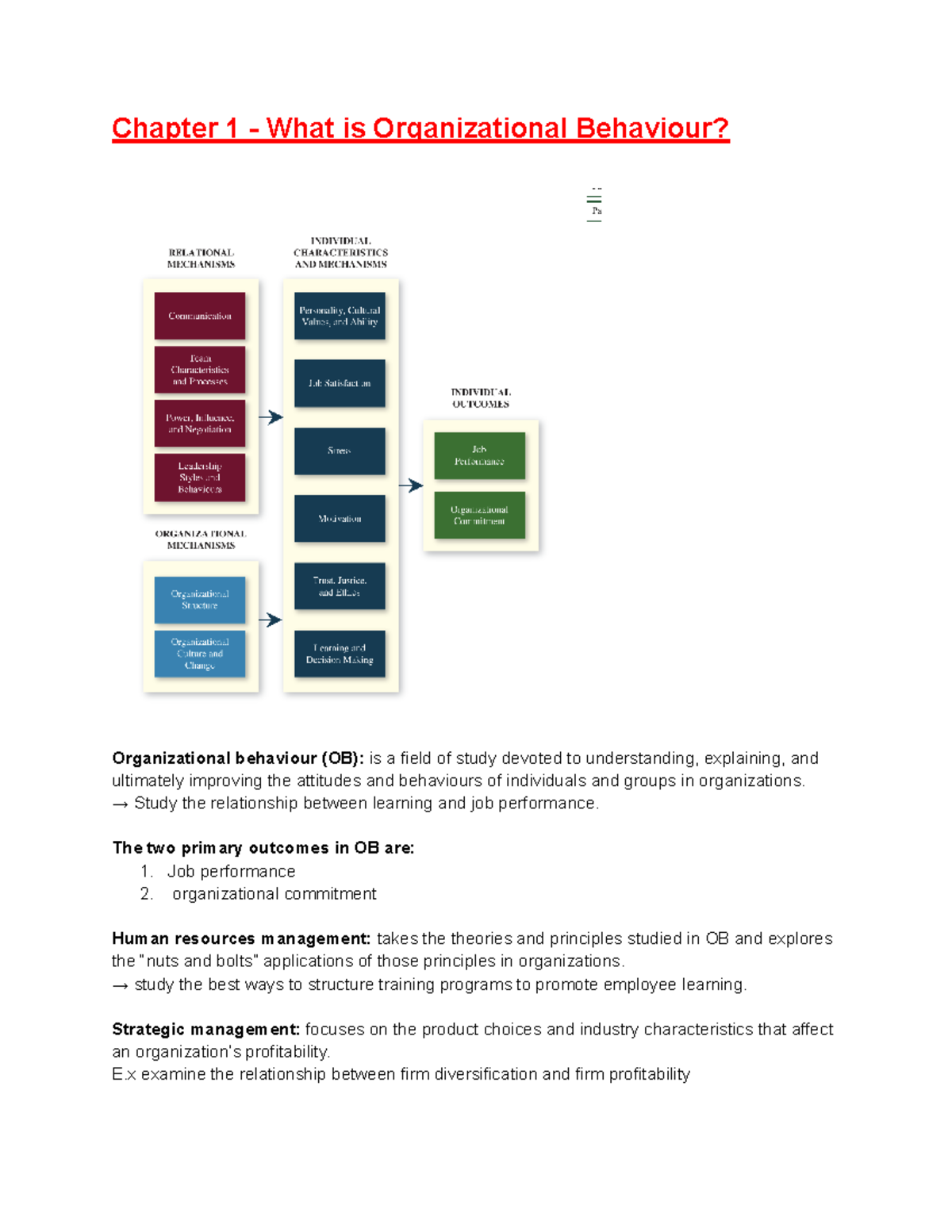 Mos 2181A Chapter 1-7 Textbook Notes - Chapter 1 - What is ...