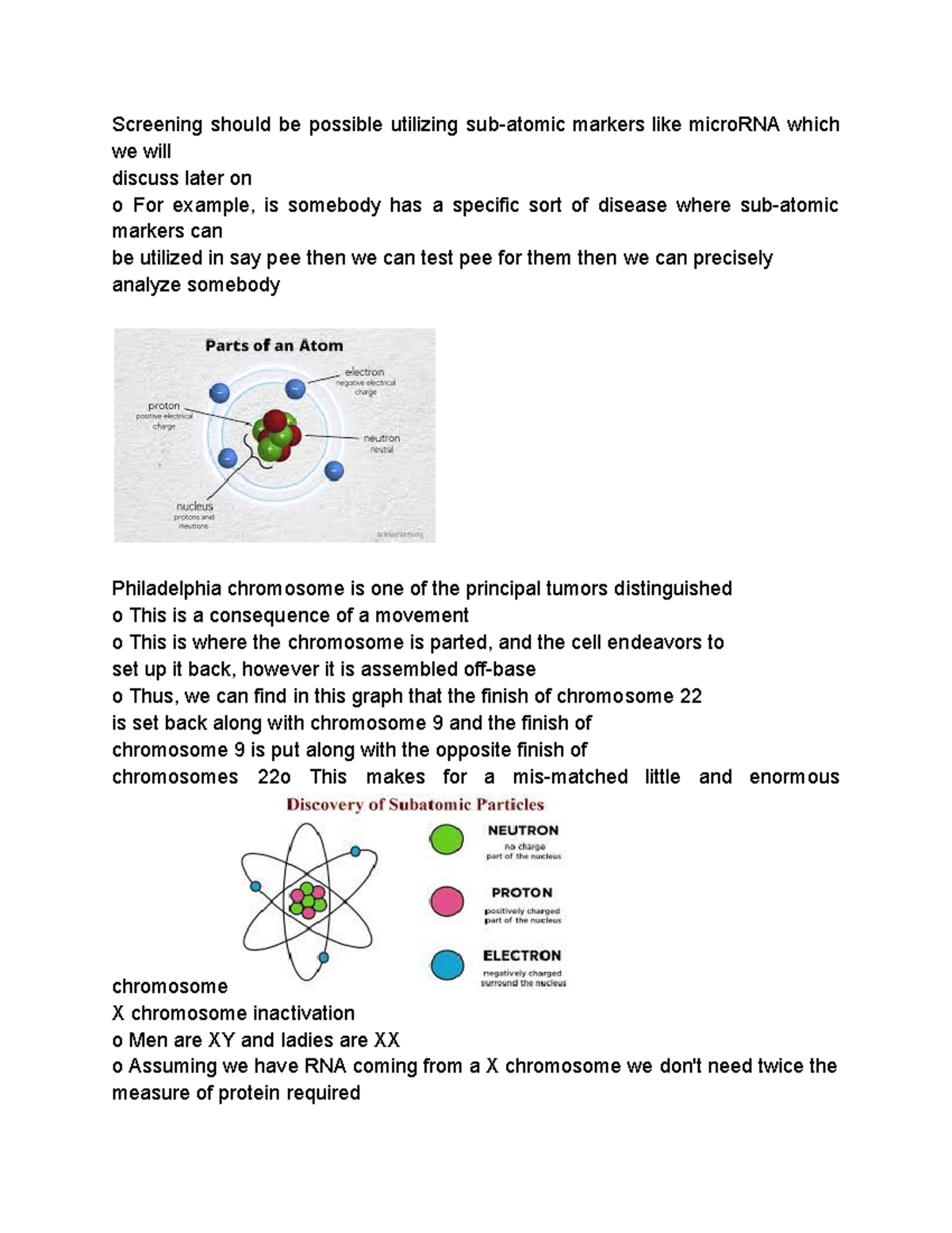 Sub-atomic - Lecture note Sub-atomic from 2022. - Screening should be ...