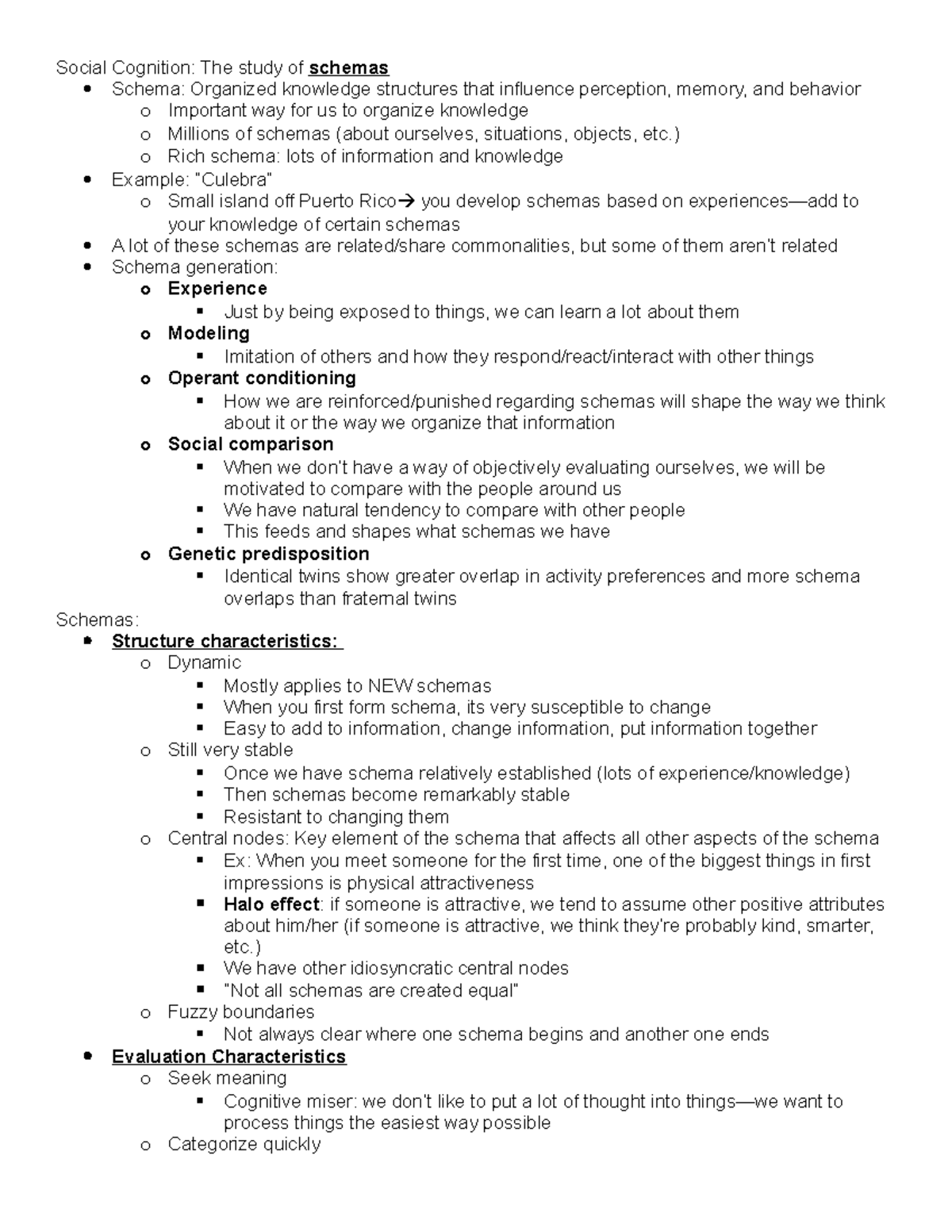 2016 0208 - Lecture notes - Social Cognition: The study of schemas ...