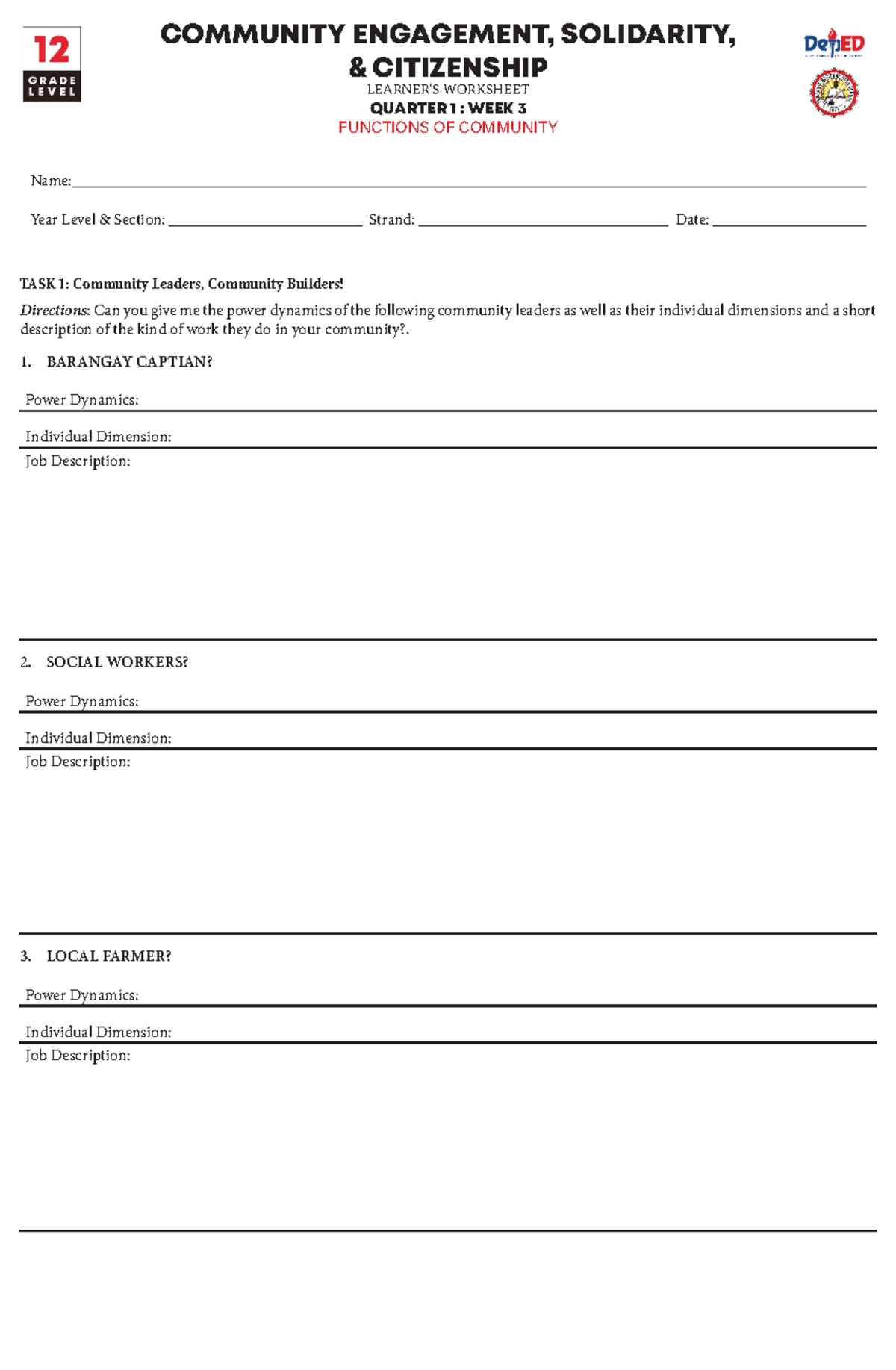 Cesc Week 3 Worksheet - - Studocu