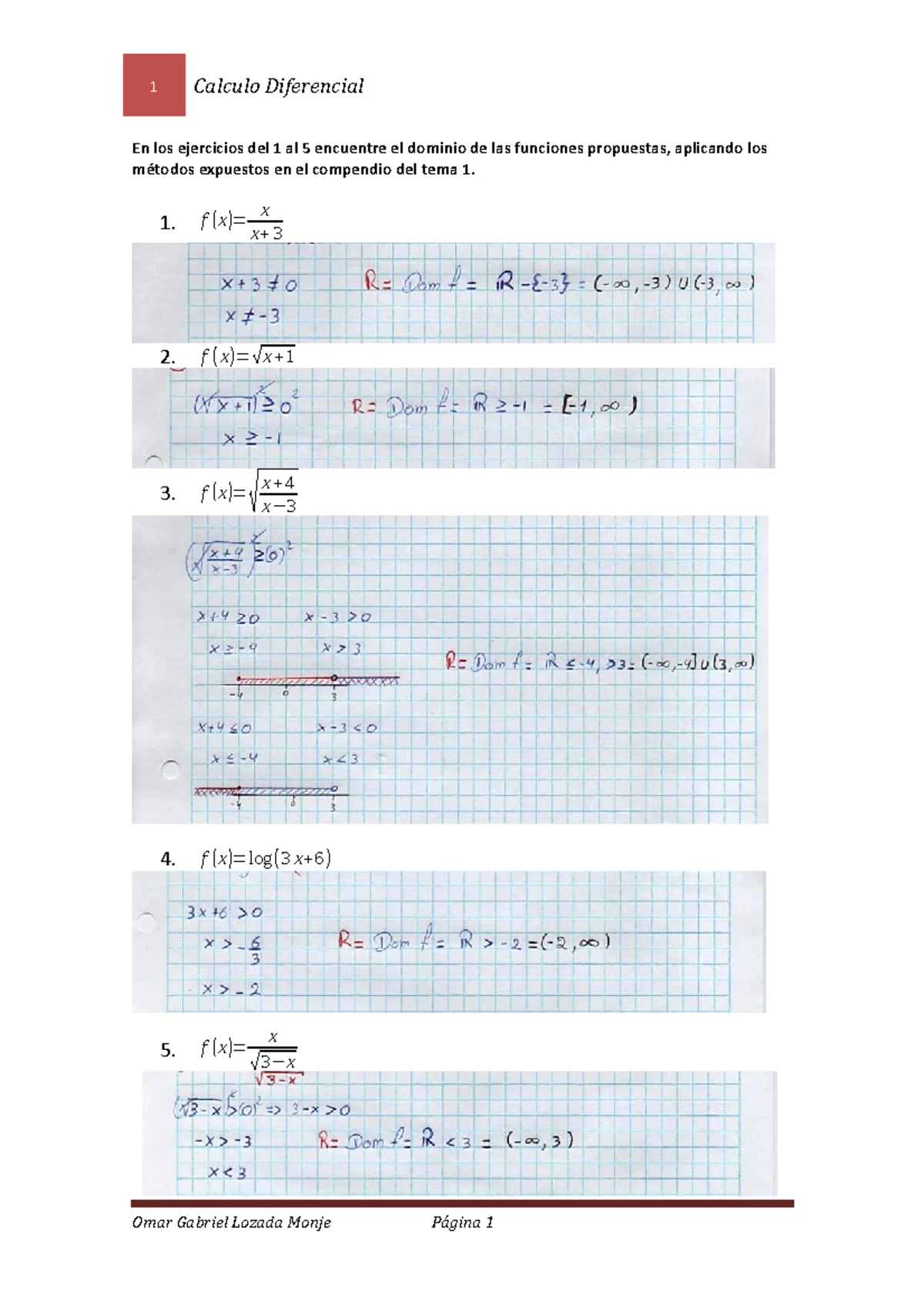 Examen 1 Calculo Diferencial - Área Personal - Mis Cursos - CÁLCULO ...